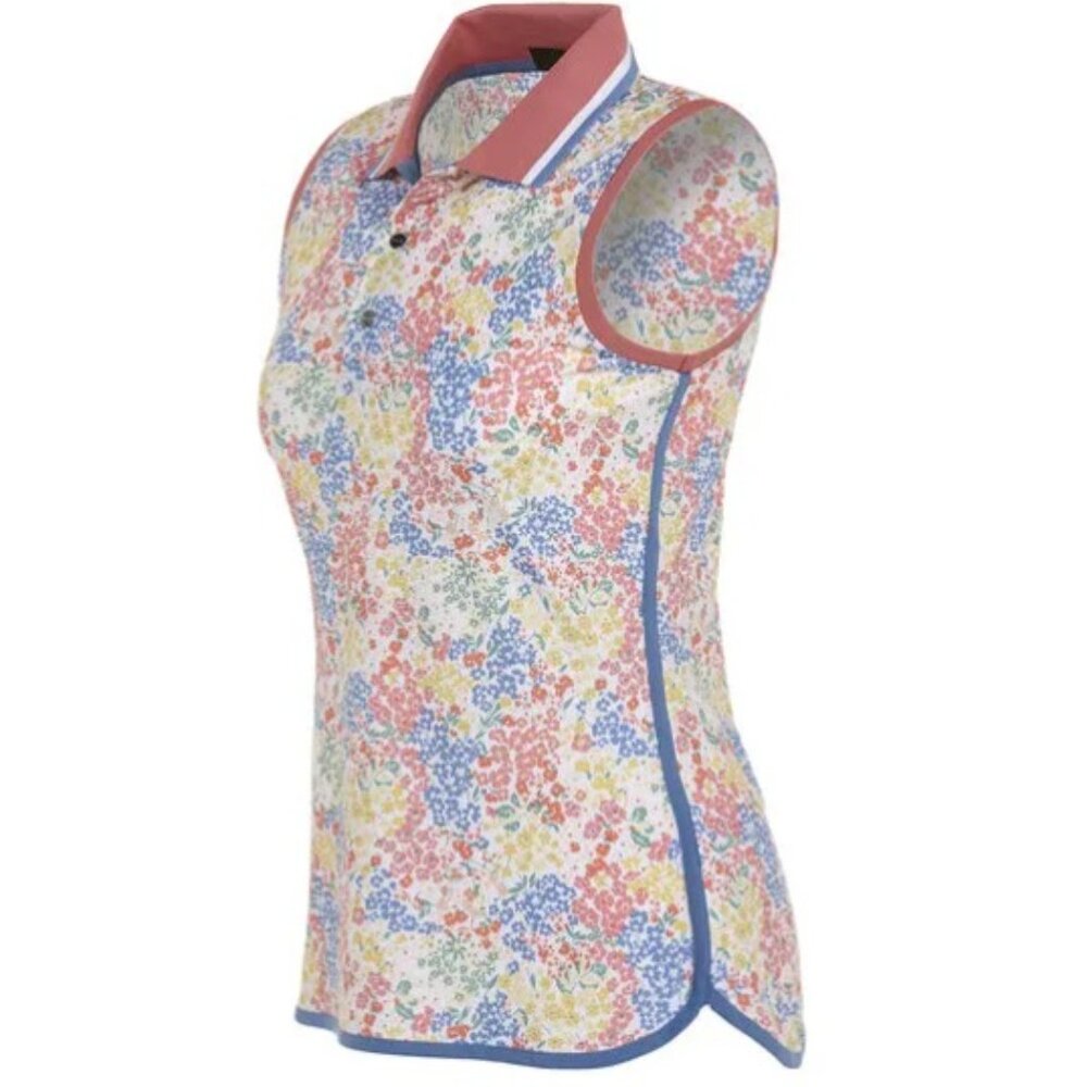 NWT Polo Ralph Lauren Women's Flower Print Sleeveless Polo Size M